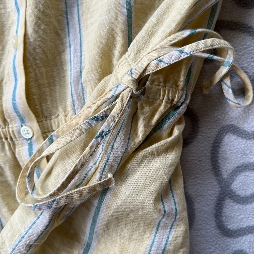 Madewell Drawstring-Waist Shirt in Atlantic Stripe - Picture 7 of 9